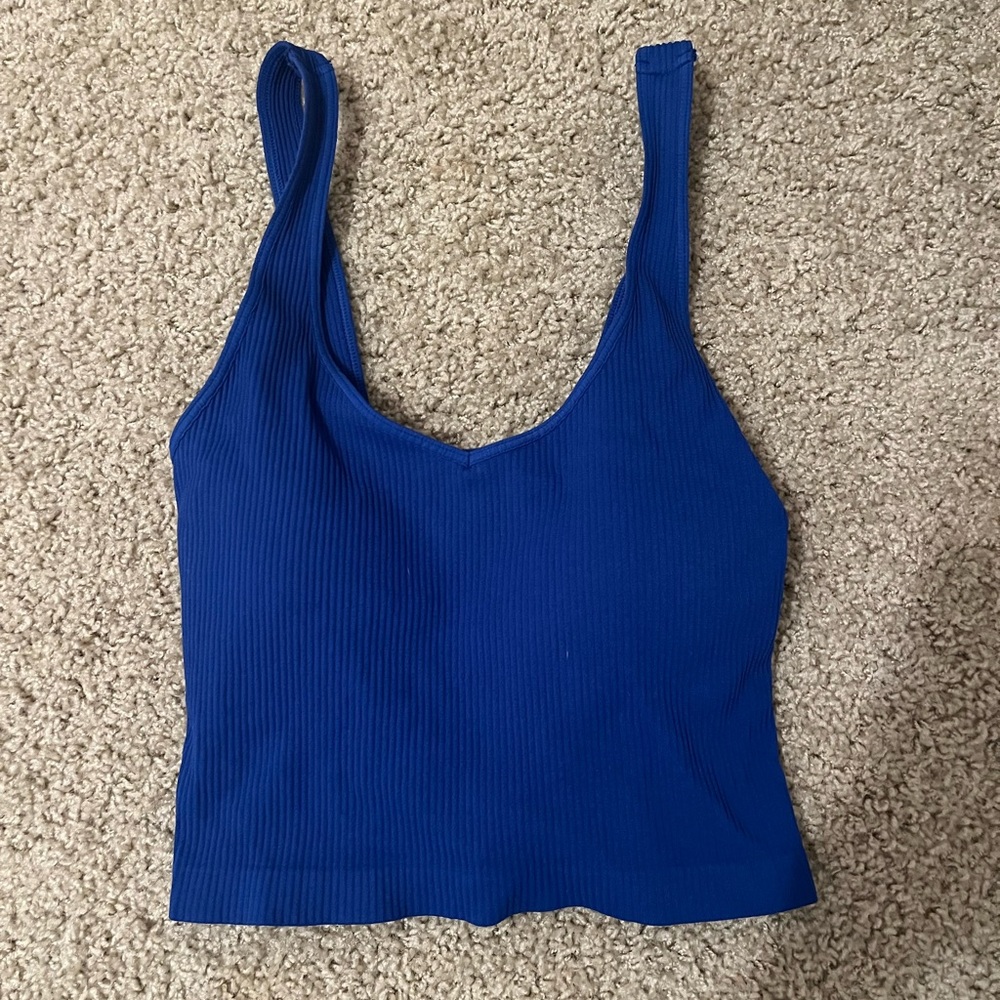Dry goods royal blue crop top